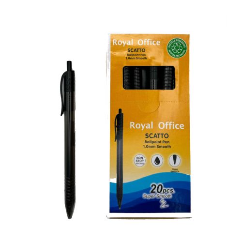 PENNE SF ROYAL OFFICE A SCATTO R20 1,0MM NERO  CF20